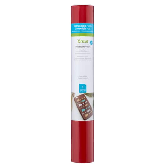 Cricut® Premium Vinyl™ Removable in Cardinal Red | 12" x 48" | Michaels®